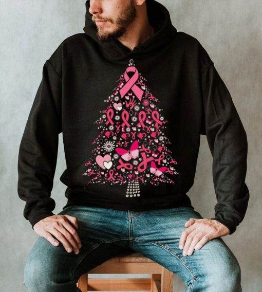 Breast Cancer Awareness Tree Christmas Shirt