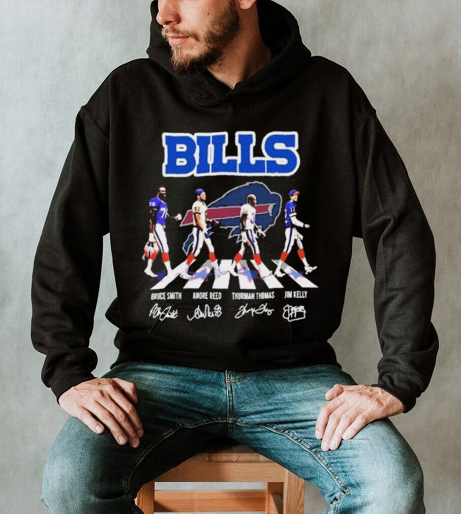 Buffalo Bills Abbey Road Bruce Smith Andre Reed Thurman Thomas And Jim  Kelly Signatures Shirt - Limotees