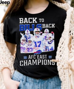 Buffalo Bills Back To Back 2022 AFC East Champions Shirt