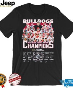 Bulldogs Champions National Championship Signature Shirt