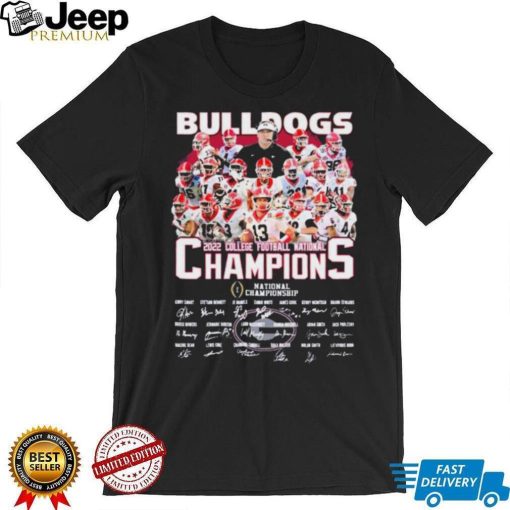 Bulldogs Champions National Championship Signature Shirt