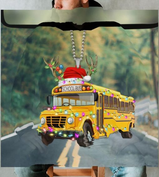 Bus School Christmas Ornament