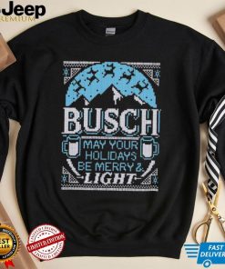 Busch Light May Your Holidays Be Merry & Light Ugly Sweatshirt