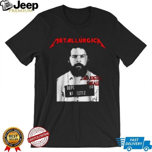 Camiseta Metalúrgica Lula Livre Metallica Justice Lula T Shirt