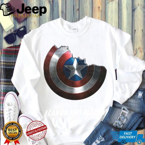 Captain America shield i can do this all day shirt