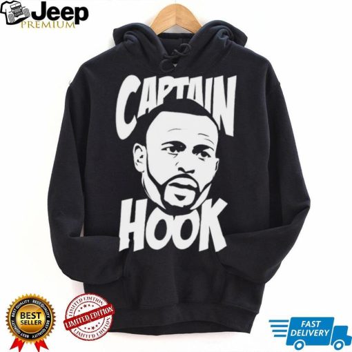 Captain Hook Roy Jones Jr White Text Shirt