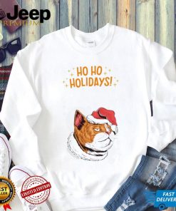 Cat Christmas Ho Ho Holidays art shirt