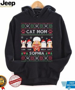 Cat Mom Loki Sam Bella Lucy Sophia Ugly Christmas Shirt