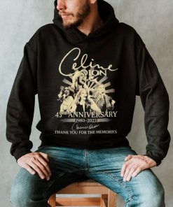 Celine Dion 43rd Anniversary 1980 – 2023 Thank You For The Memories Shirt