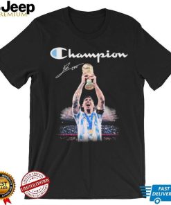 Champion Lionel Messi Argentina World Cup 2022 Signature Shirt