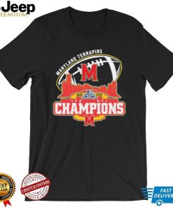 Champion Maryland Terrapins Logo Pinstripe Bowl City 2022 Shirt