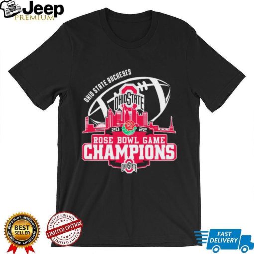 Champion Ohio State Buckeyes Logo Rose Bowl Game City 2022 Shirt