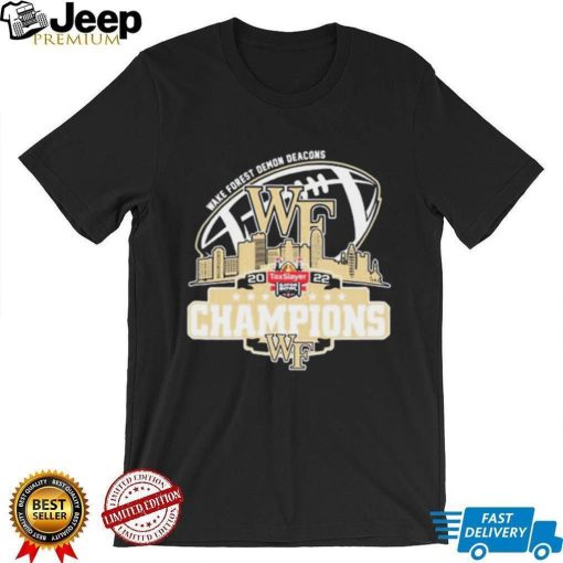 Champion Wake Forest Demon Deacons Logo Taxslayer Gator Bowl City 2022 Shirt