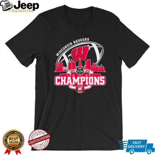 Champion Wisconsin Badgers Logo Las Vegas Bowl City 2022 Shirt