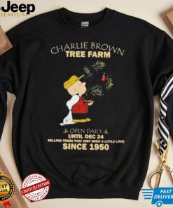 Charlie Brown Tree Farm Brown And Snoopy Since 1950 Shirt