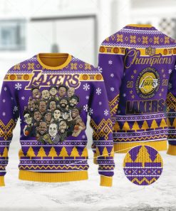 Chibi Los Angeles Lakers Champions For Unisex Ugly Christmas Sweater  All Over Print Sweatshirt  Ugly Sweater  Christmas Sweaters  Hoodie  Sweater