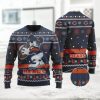 Chicago Bears Skull Flower Ugly Christmas Sweater  All Over Print Sweatshirt  Ugly Sweater  Christmas Sweaters  Hoodie  Sweater