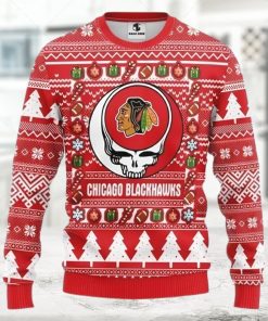 Chicago Bears Grateful Dead Ugly Christmas Sweater  All Over Print Sweatshirt  Ugly Sweater  Christmas Sweaters  Hoodie  Sweater