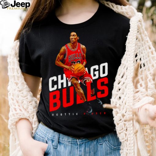 Chicago Bulls Basketball Red Art Scottie Pippen shirt