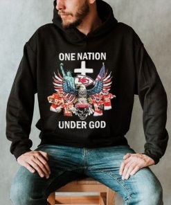 Chief Nation One Nation Under God Skull Kansas City Chiefs Shirt