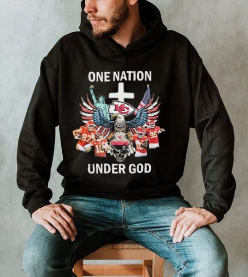 Chief Nation One Nation Under God Skull Kansas City Chiefs Shirt