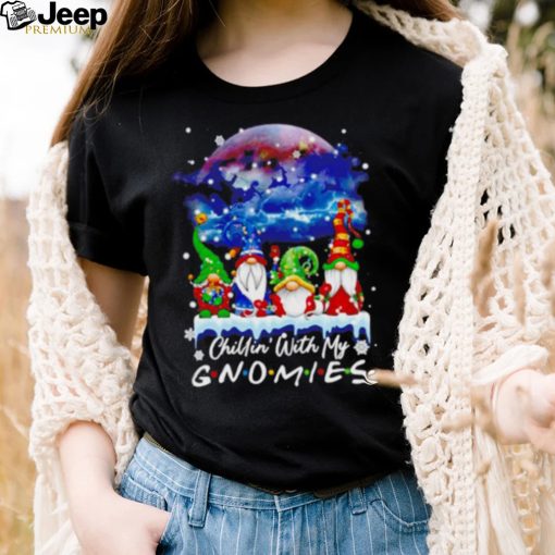 Chillin’ With My Gnomes Lights Moon Merry Christmas Shirt