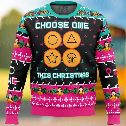 Choose One This Christmas Squid Game Christmas Sweater