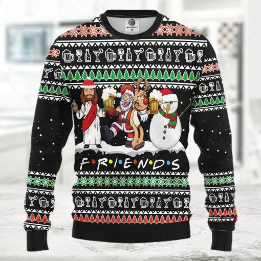 Christ Friends Ugly Christmas Sweater