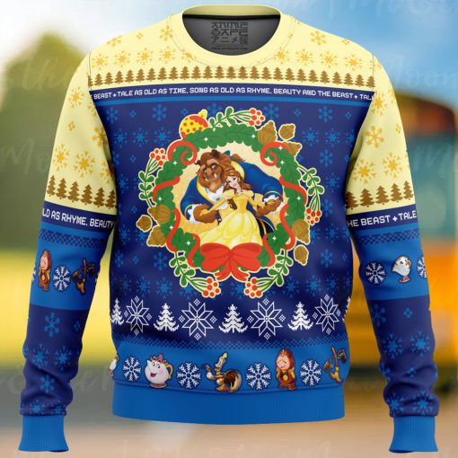 Christmas Beauty and the Beast Disney Ugly Christmas Sweater