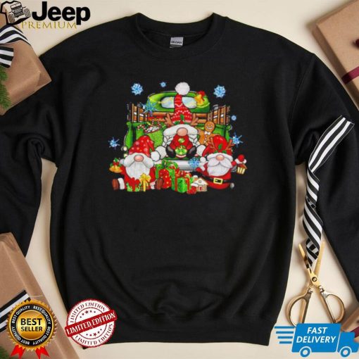 Christmas Gnome Truck Happy New Year 2022 shirt
