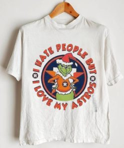 Christmas Grinch Houston I Hate People But I Love My Astros T Shirt