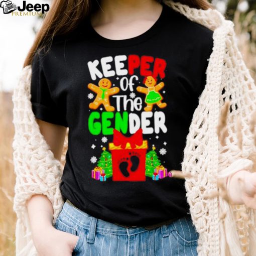 Christmas Keeper Of The Gender Reveal Baby Shirt