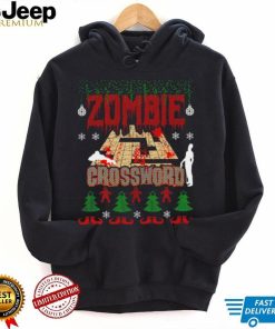 Christmas Zombie crossword game ugly shirt