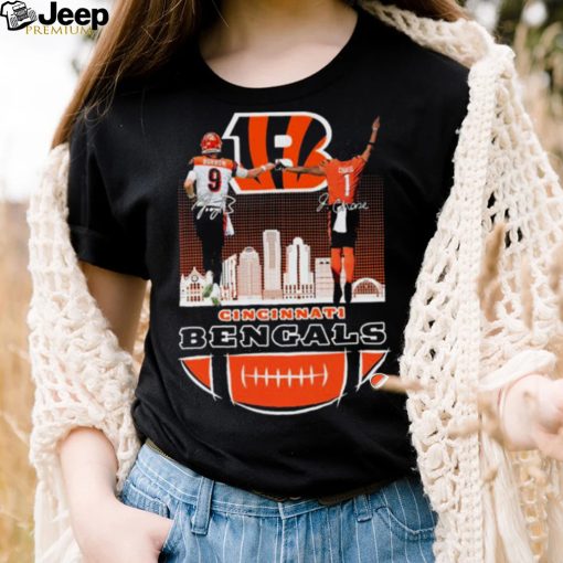 Cincinnati Bengals Joe Burrow And Ja’marr Chase Signatures Shirt