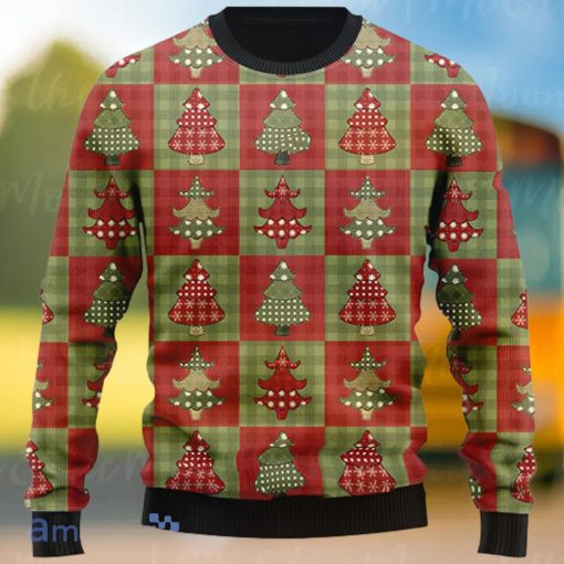 Classic Christmas Tree Pattern Xmas Gift Sweater