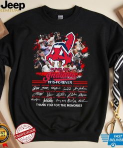 Cleveland Indians 1915 Forever Thank You For The Memories Signatures logo Shirt