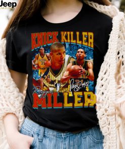 Collage Design Reggie Miller Choke Signature Basketball shirt