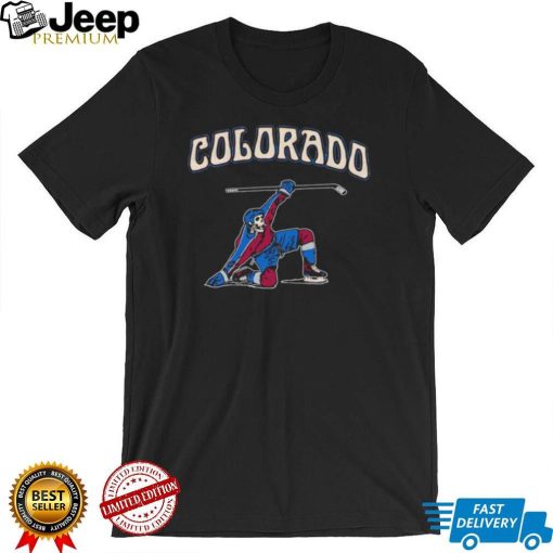 Colorado Avalanche Skeleton slapshot shirt0