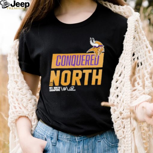 Conquered North Minnesota Vikings NFC North Division Champions Locker Room Shirt