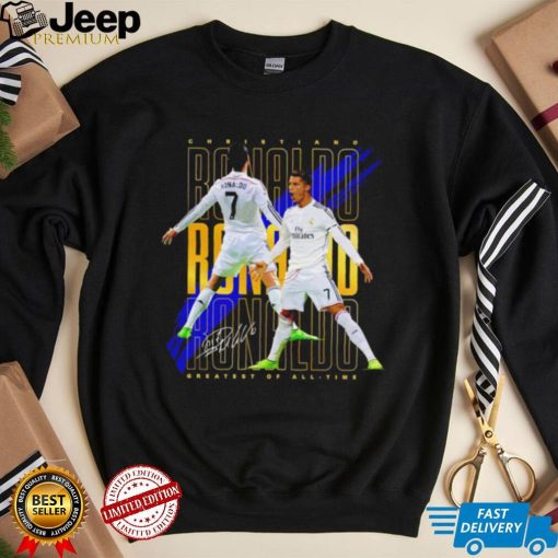 Cristiano Ronaldo Real Madrid Suuii greatest of All Time signature shirt