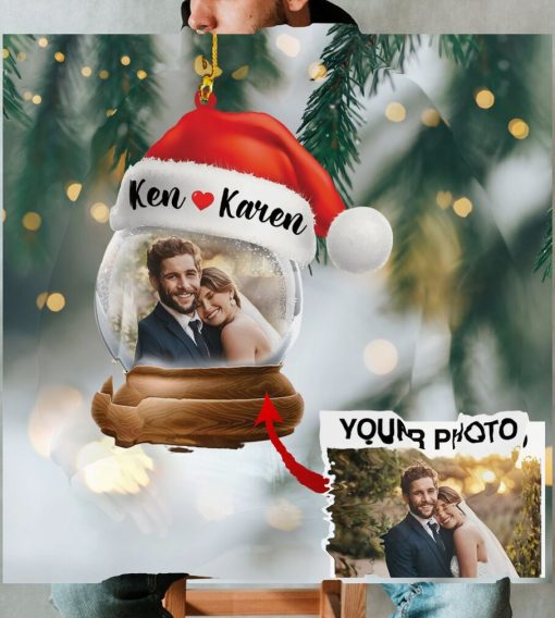 Custom Photo Snowball Ornament