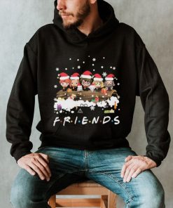 Cute Harry Potter Character With Friend’s Christmas Shirt