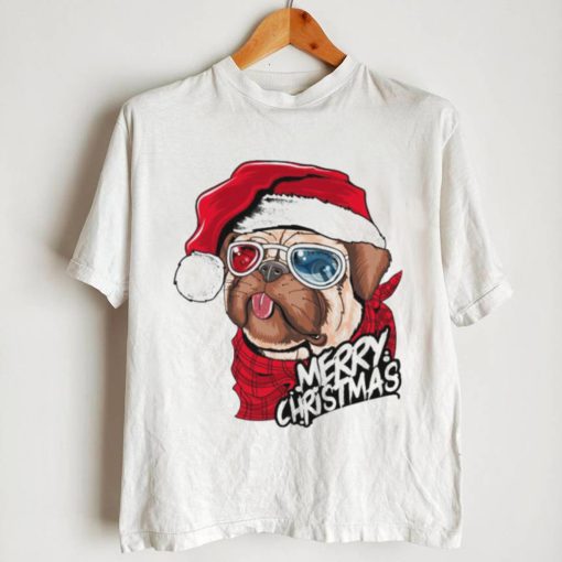 Cute Pug Merry Christmas And Happy New Year Shirt