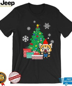 Cute Red Panda Aggretsuko Around The Christmas Tree Shirt