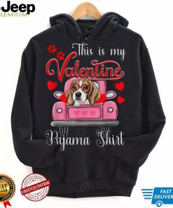 Cute This Is My Valentine Pajama Beagle Dog Puppy Lover T Shirt