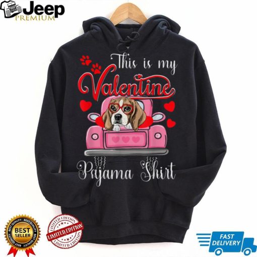 Cute This Is My Valentine Pajama Beagle Dog Puppy Lover T Shirt