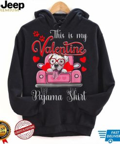 Cute This Is My Valentine Pajama Boxer Dog Puppy Lover T Shirt
