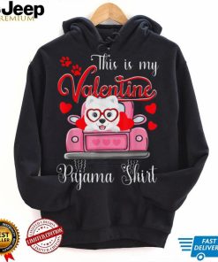 Cute This Is My Valentine Pajama Samoyed Dog Puppy Lover T Shirt