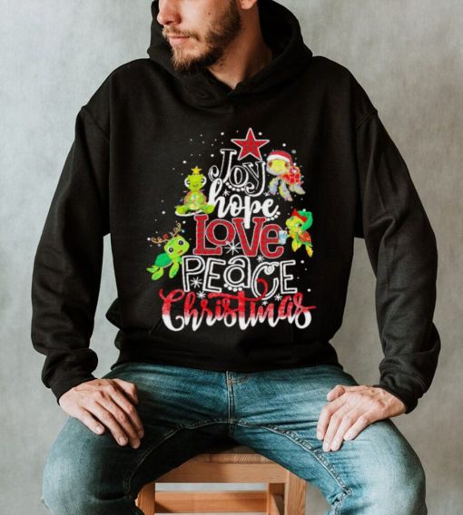 Cute Turtles joy hope love peace christmas 2022 shirt