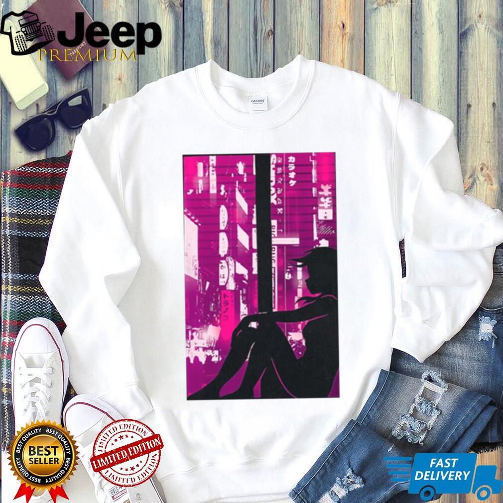 Aesthetic cyberpunk anime girl' Unisex Crewneck Sweatshirt